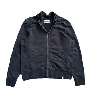 American Giant Moto Full Zip Jacket Mens Large Heavyweight Mock M1-1A-6 Made USA